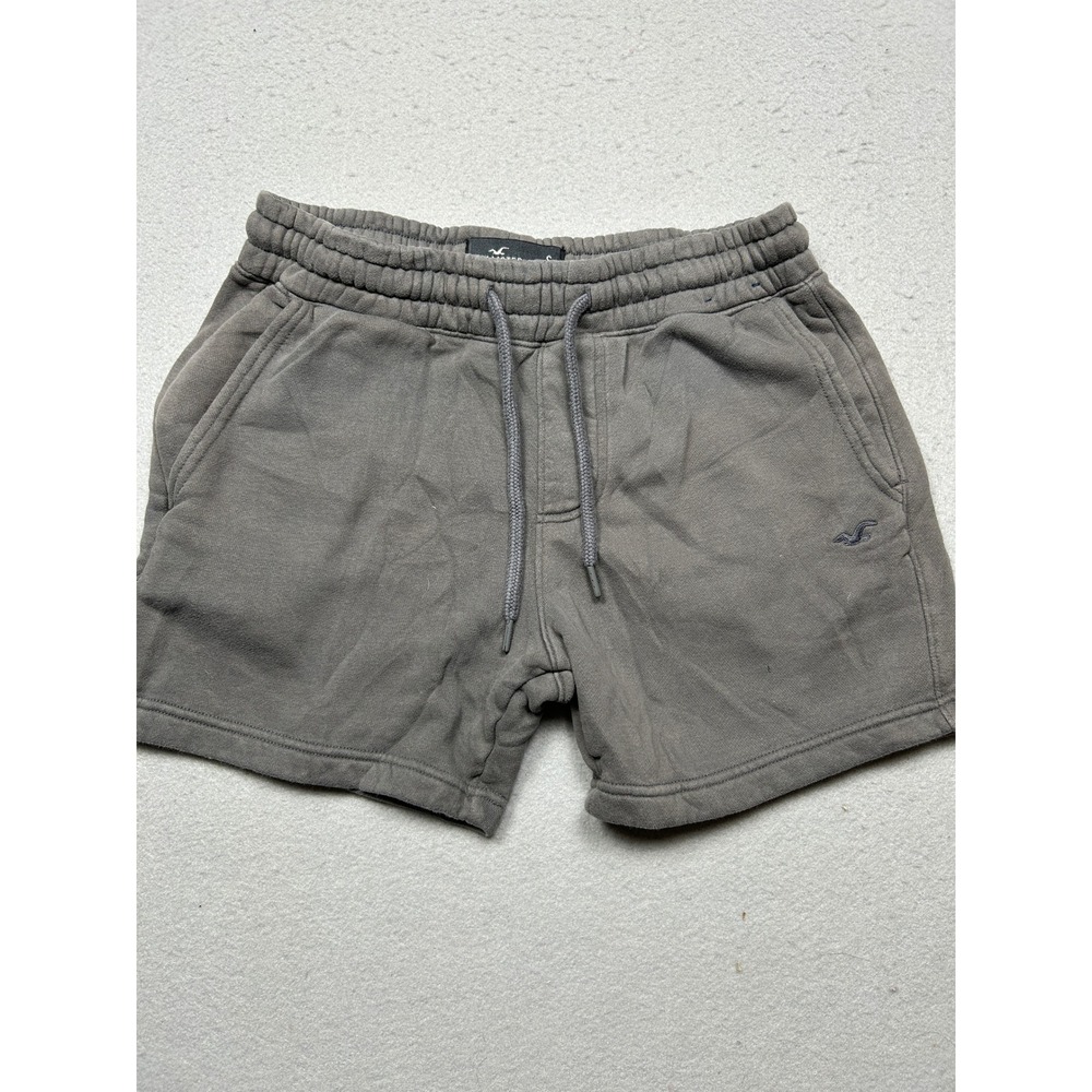 Hollister Sweat Shorts Fleece Gray Small Mens